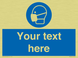 Custom Face Mask Sign